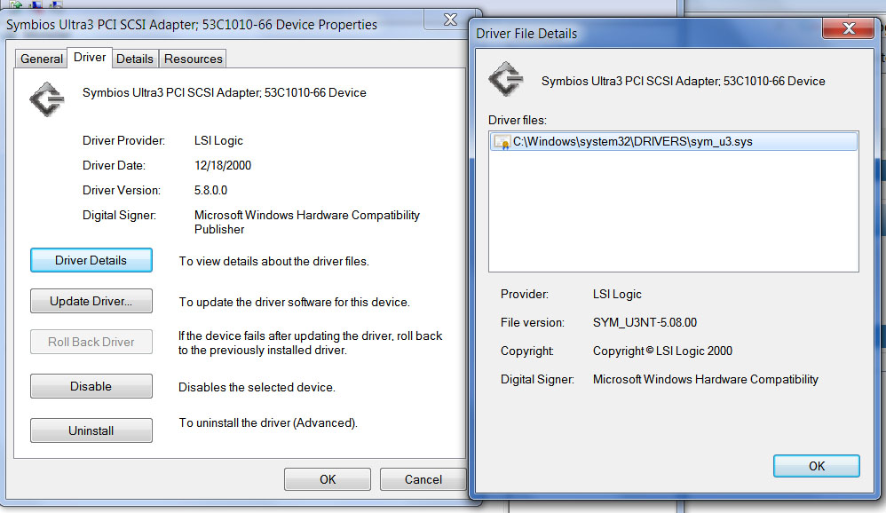 ＳＣＳＩ郎 PLUS Windows対応版 WIN-ASPI付 Windows Server 2016 のインストール方法(VMware 準仮想化 SCSI
