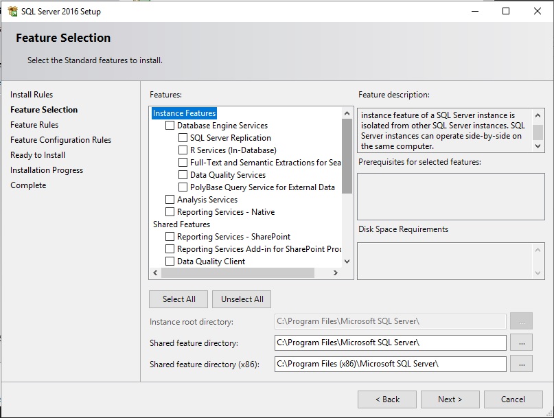 SQL 2016 install - Windows Server 2019 - EduGeek.net