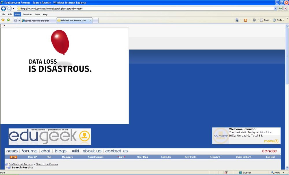 Ad messing up edugeek.JPG