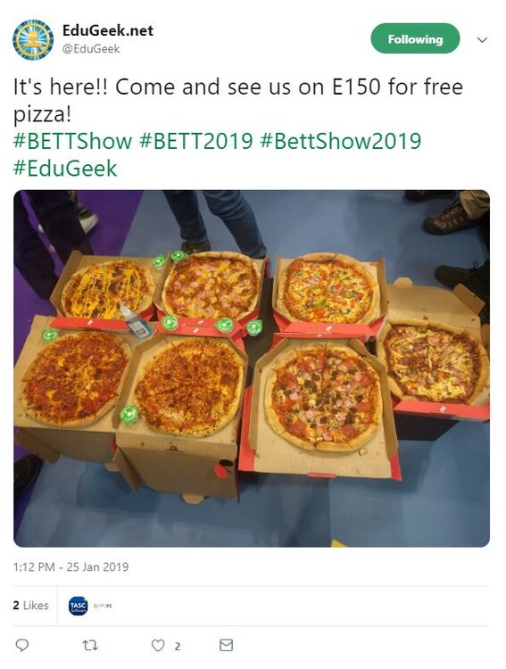 Bett Edugeek Pizza.JPG