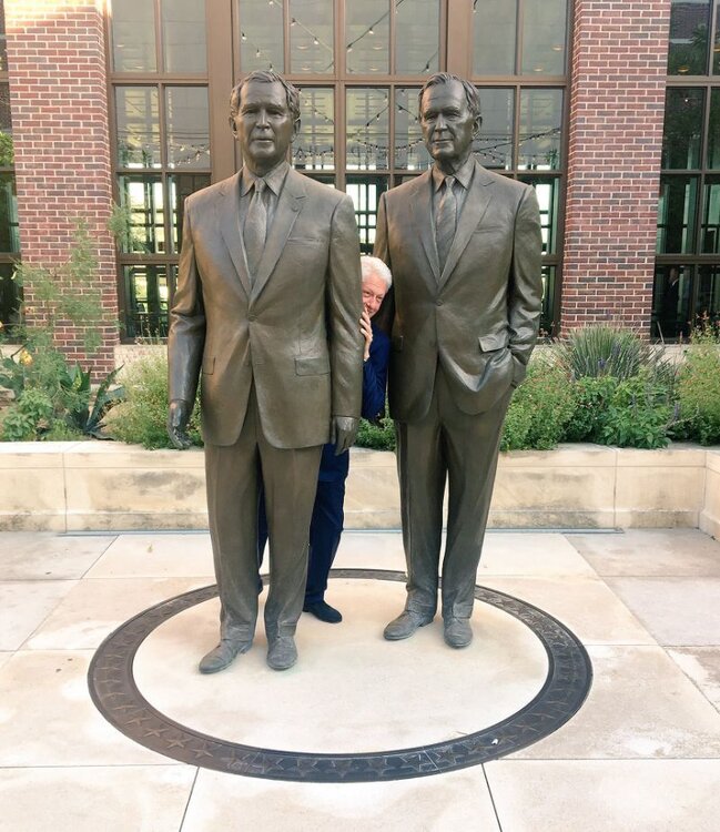 Bill Clinton Hiding In The Bushes.jpg