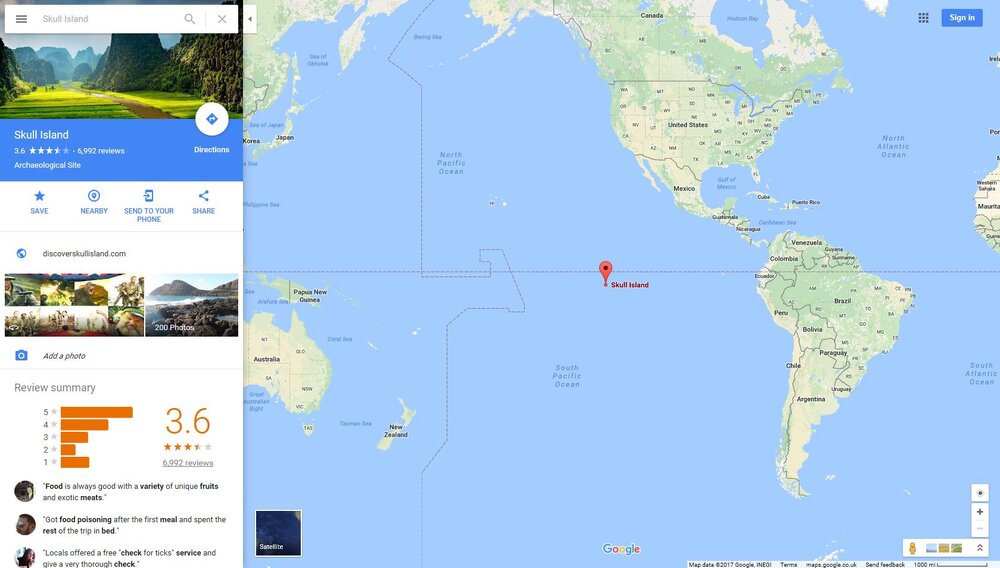 Google Maps Easter Egg Skull Island.JPG