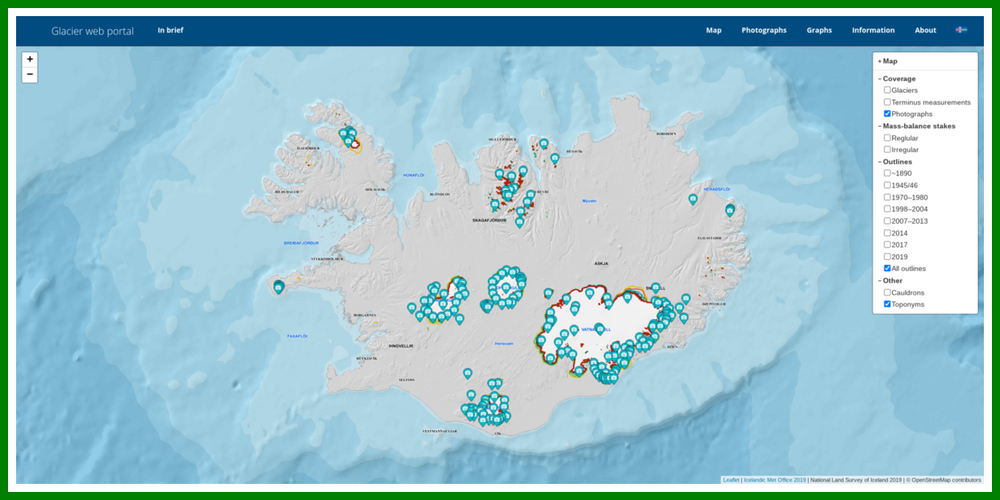 Icelandic Glaciers Interactive Map.png
