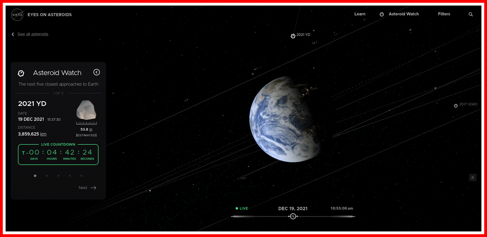NASA - Eyes on Asteroids Asteroid Watch.png