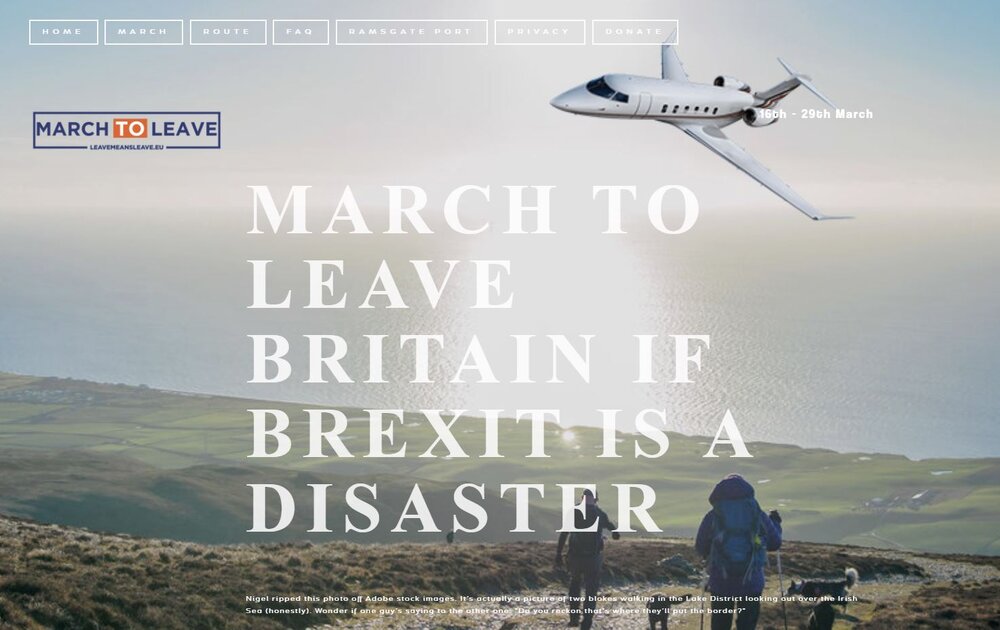 Not The March To Leave Website.JPG