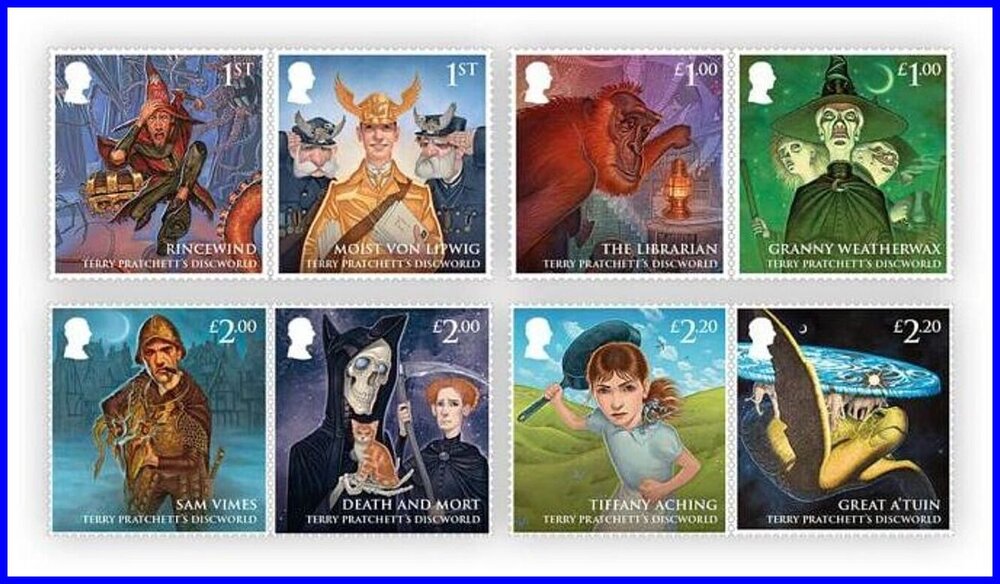 Terry Pratchett's Discworld Stamps 03.08.2023.jpeg