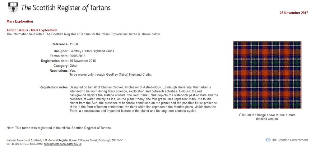 The Scottish Register of Tartans - Martian Tartan.jpg