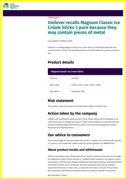 Unilever Recall Mangums March 2024.png