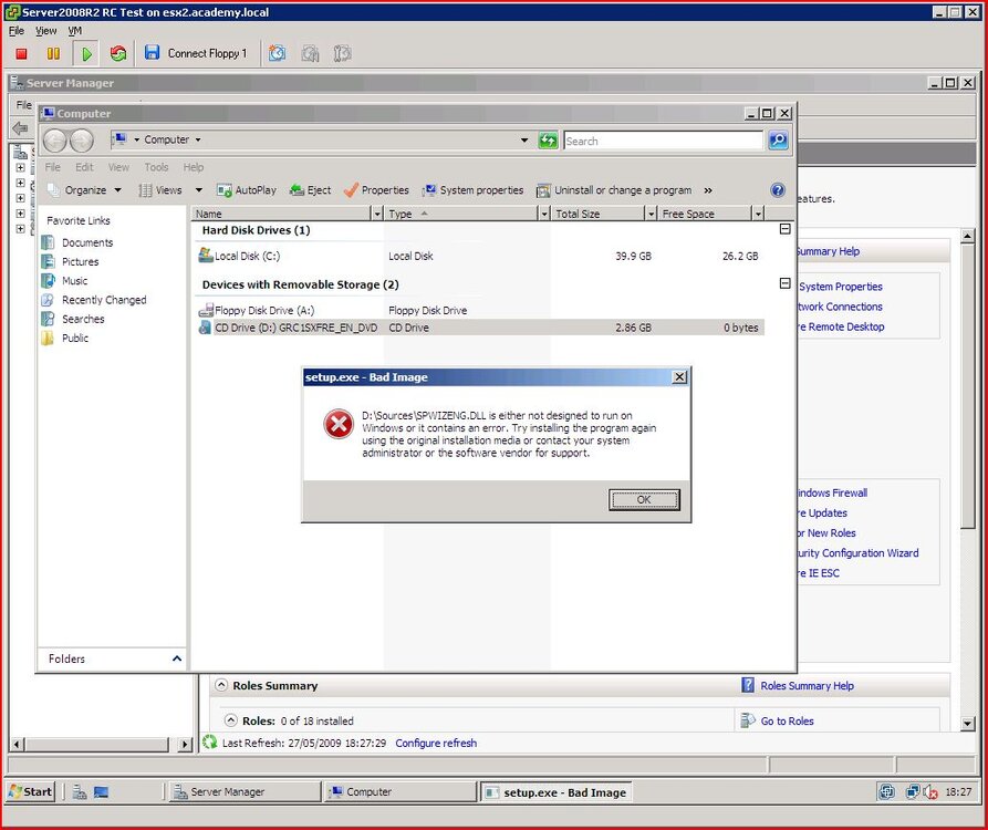 Windows server 2008 R2 error message.JPG