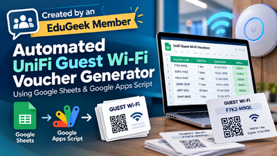 Automated UniFi Guest Wi-Fi Voucher Generator (via Google Sheets/Google Apps Script)